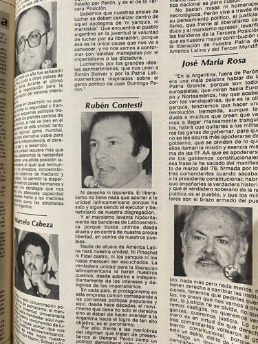 Línea 26 Agosto 1982 Pepe Rosa Revisionismo Histórico (Usado)