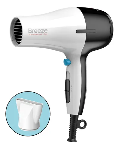 Secador De Pelo Gama Breeze Tourmaline Ion Anti Frizz White