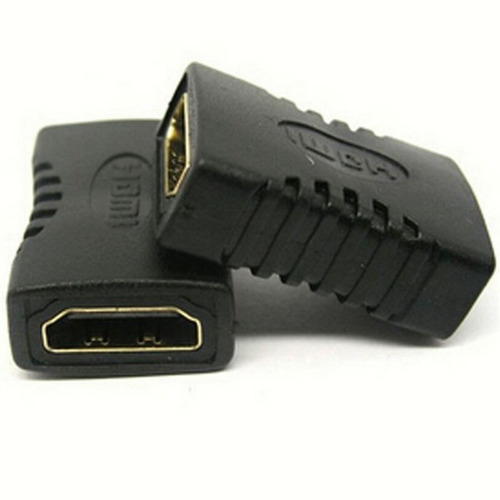 Kit 5 Emendas Conector Hdmi Fêmea Gold P/ Cabos Macho 1.4