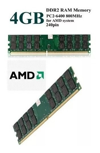 Memória Ddr2 8gb 800mhz (2x 4gb) Para Proc. Amd