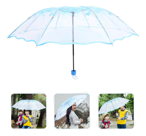 Sombrillas De Exterior Paraguas Plegable Transparente A Prue
