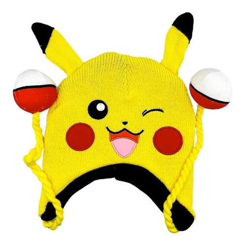 Gorro Beanie Pokémon Pikachu Y Pokebolas Nintendo De Frío