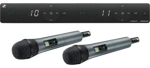 Microfone de mão duplo Sennheiser Inal XSW1835 de sistema duplo