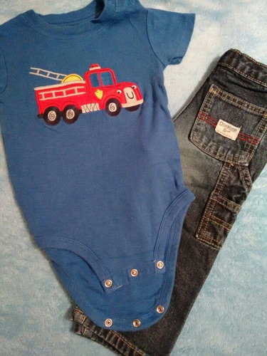 Conjunto Body Jean Carter´s Oshkosh Talla 12 Meses