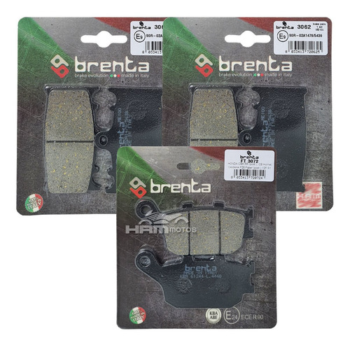 Jg Pastilha Freio Brenta Orgânica Bandit 1250 Completo