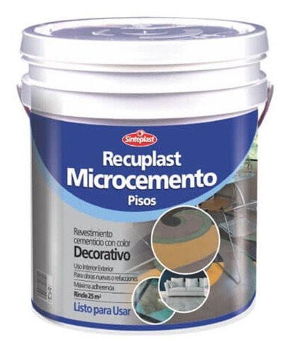 Microbase Cementicio Microcemento Pisos Sinteplast 20k
