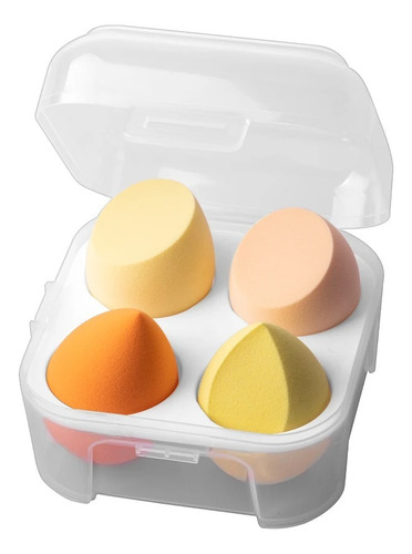 Esponja Facial Difuminadora Base Maquillaje Set 4 Unid