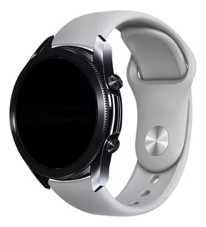 Pulseira 22mm Sport Lisa Para Samsung Gear S3 Frontier Cor Cinza