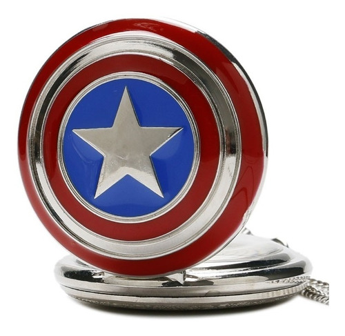Reloj De Bolsillo Capitán América/ Kiwii Regalos
