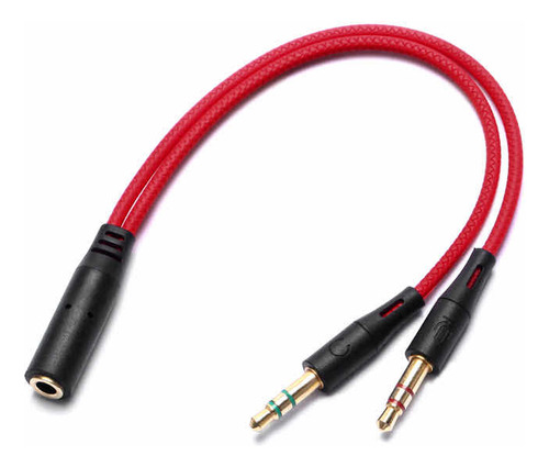 Cable Plug Para Audífono Micrófono 2 En 1 Pc