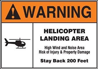 Alerta Helicoptero Aterrizaje Area  