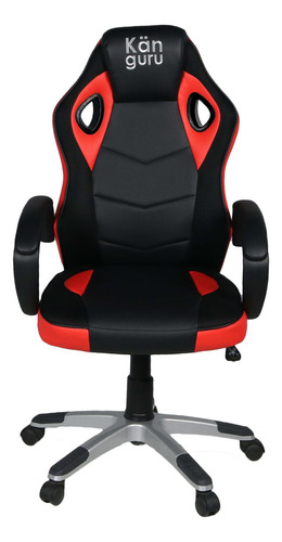 Silla Gamer Känguru K-gx1 Noob Negra - Rojo