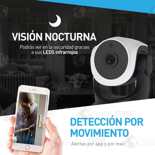 Camara Ip Wifi Inalambrica Motorizada Domo Hd Seguridad P2p Dvr Ir Sd Vstarcam