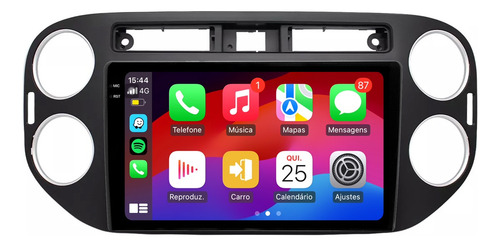 Central Multimidia Tiguan 10/17 9p Android 2gb 64gb Carplay
