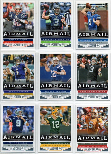 2013 Score Air Mail Complete Set ( 32 ) Quarterbacks