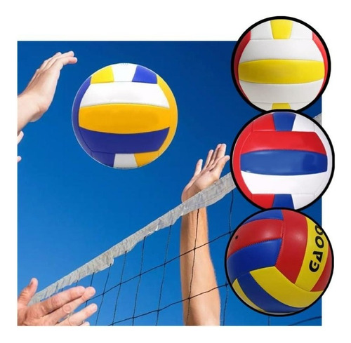 Bola De Vôlei E Volleyball Quadra Areia Couro Sintético