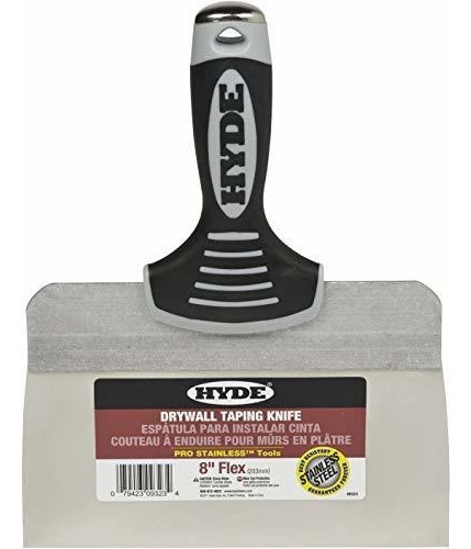 Hyde Tools 09323 Navaja Profesional De Acero Inoxidable De 8