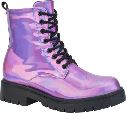 Bota militar rosa sale