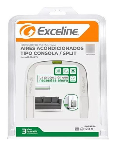 Imagen 2 de 3 de Protector De Voltaje Para Aire Acond/split 120v Exceline