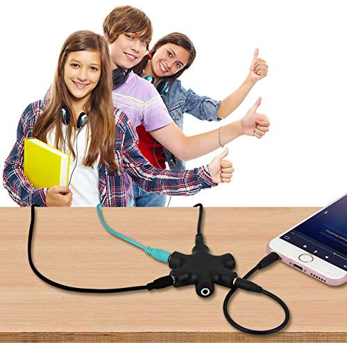Divisor Múltiple De Auriculares Joyisen, Audio De 3,5 Mm, 2