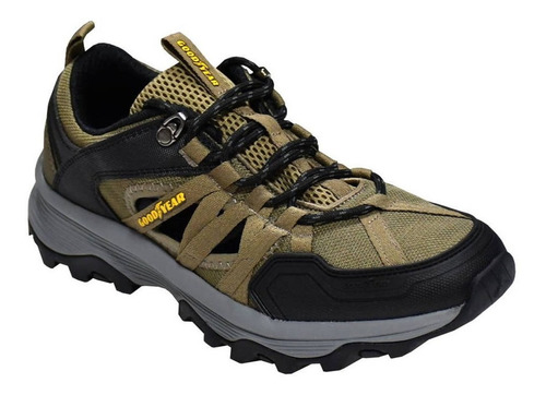 Zapatillas Goodyear Trekking De Verano Marron Negro