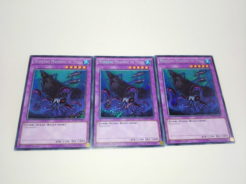 Yugioh  3x  Sea Monster Of Theseus Secreto Em Português 