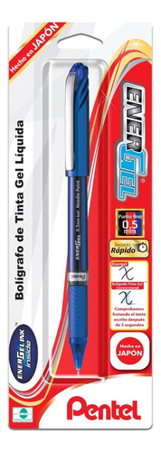 Bolígrafo Pentel Energel Bln25bp Tinta Gel Líquida 0.5mm 1 U Color De La Tinta Azul Color Del Exterior Azul