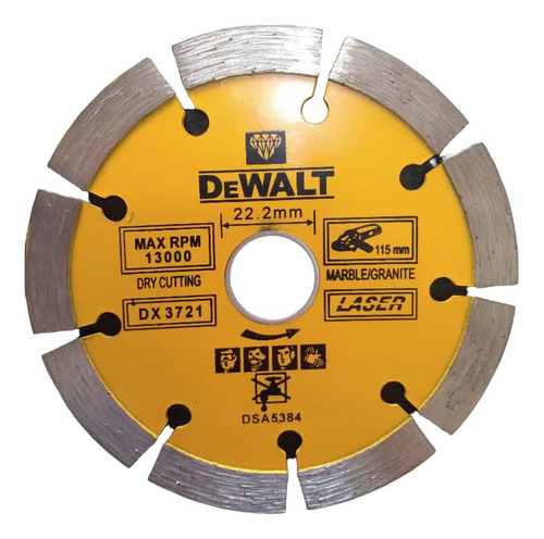 Disco Diamantado 4.1/2 Dewalt Original 