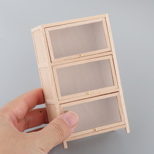 Estantería De Madera Para Casa De Muñecas 1/12,