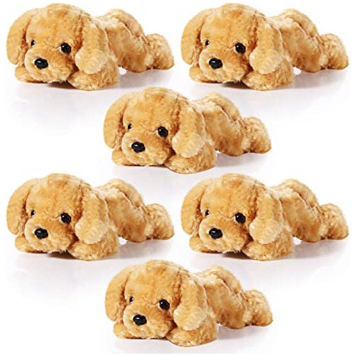 6 Piezas De 8 Pulgadas De Peluche De Perro De Peluche, Cacho