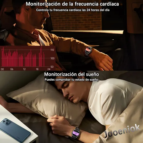 Reloj Inteligente Hombre Deportivo Impermeable 1.46'' Smartw