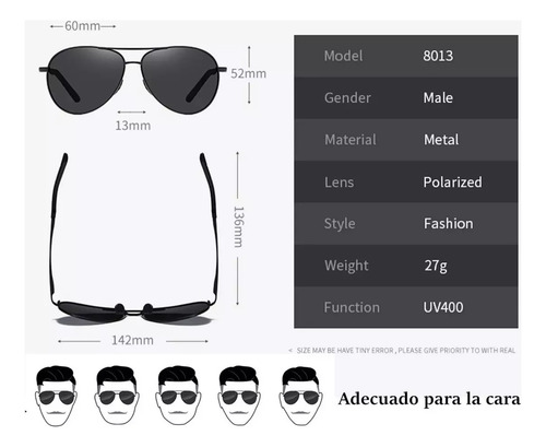 Deylinghs Lentes De Sol 100% Original Aluminio Gafas Polarizados Condu