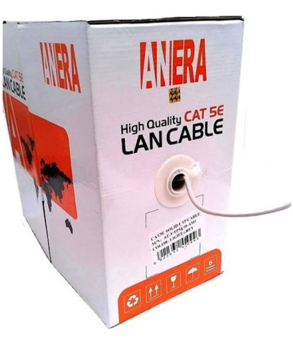 Cable De Red Utp Categoria 5e Caja De 305 Metros Cctv 30/70