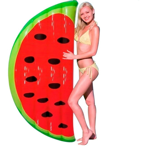 Imagen 1 de 10 de Colchoneta Inflable Pileta Media Sandia Fruta Bestway 43159