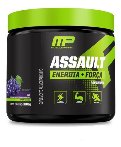 Suplemento Em Pó Muscle Pharm  Assault Creatina Assault Sabor  Uva Em Pote De 0ml