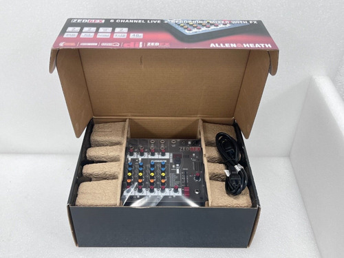 Imagen 1 de 3 de New Allen & Heath Zed-6fx 6-channel Compact Analog Mixer Jug