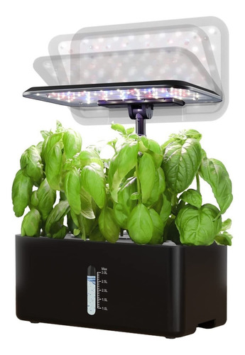 Sistema De Cultivo Hidropónico Con Luces Led Y Bombas