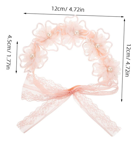 Diadema De Lujo Para Bebé Tocado Decorativo Con Encaje