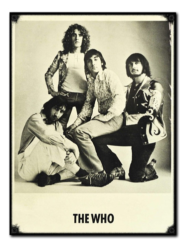 #1267 - Cuadro Decorativo The Who Poster Rock Música Retro