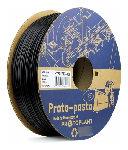 Proto-pasta Proto-pasta Htp31710-blk Opaco Negro Htpla, 0.06