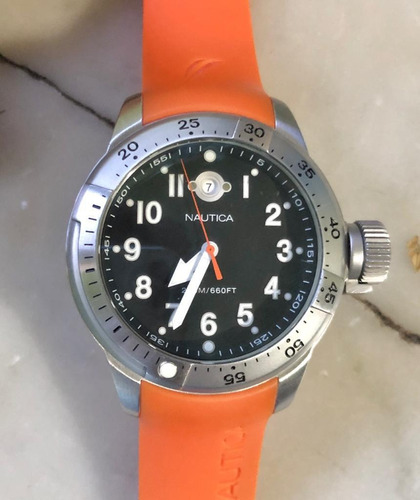 Reloj Nautica Naranja Acero