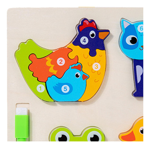 Rompecabezas Montessori Rompecabezas De Madera Para Pastar