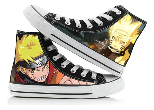 Zapatos De Lona De Naruto Zapatos Casuales Altos De Naruto