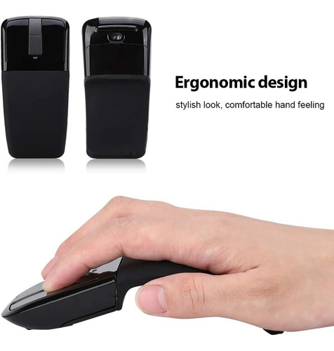Mouse Inalámbrico Sungooyue, Mouse Plegable Con Receptor 160