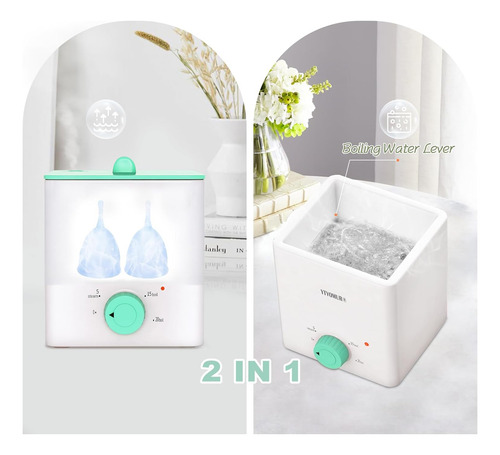 Copas Menstruales Con Esterilizador, 2 Copas Menstruales Reu