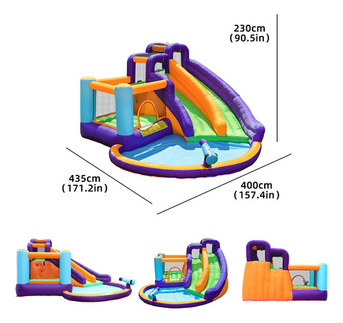Trampolín Inflable Juego Perfecto Centro Acuático Brincolín