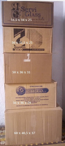 Cajas De Cartón En Varias Medidas (precio: 1,20 Dólares C/u) (Usado)