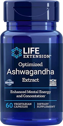 Life Extenson Ashwagandha Extract Veg Capsules 60count