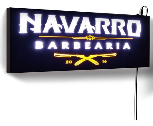 Letreiro Luminoso Neon Led's Artesanal P/barbearias E Pubs. 