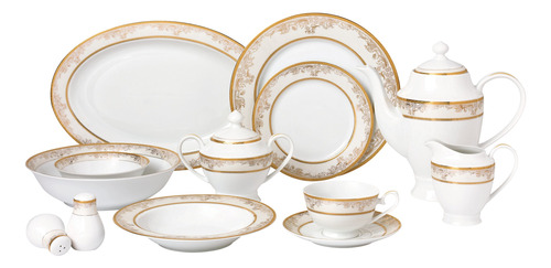 Lorren Home Trends Juego Vajilla Porcelana 57 Repuesto Para